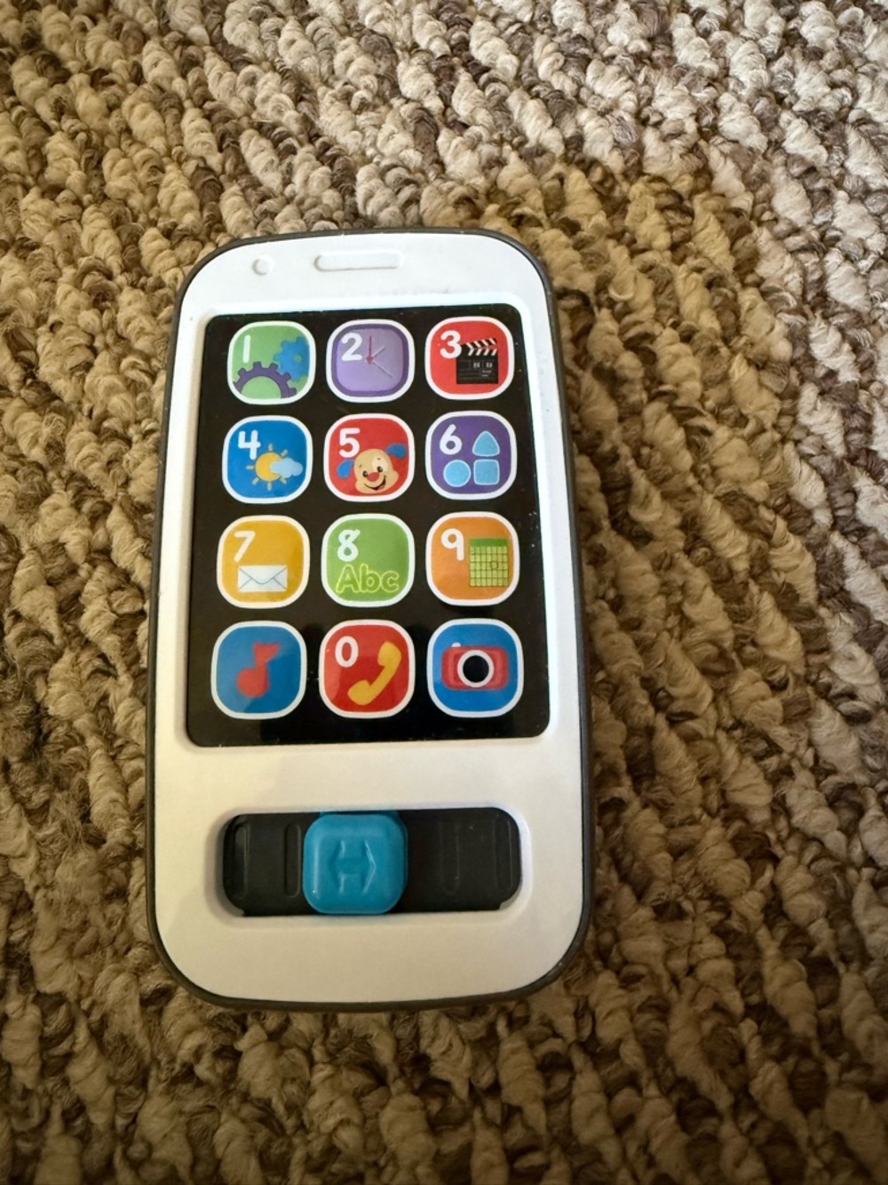 Fisher-Price White and Blue Toddler Toy Phone